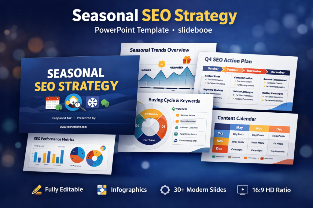 seasonal seo strategy by slidebooe