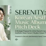 elegant korean aesthetic music album deck – green variant